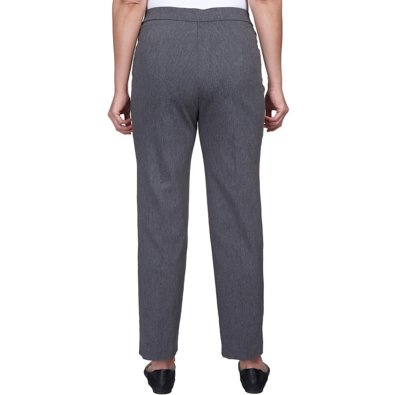 Alfred Dunner Allure Slimming Missy Stretch Pants - Modern Fit, Grey, 14 - Image 2